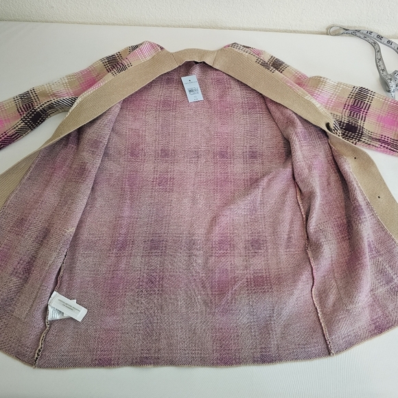 NWT Ann Taylor Plaid Boyfriend Cardigan - Picture 6 of 11